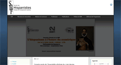 Desktop Screenshot of hispanistes.org